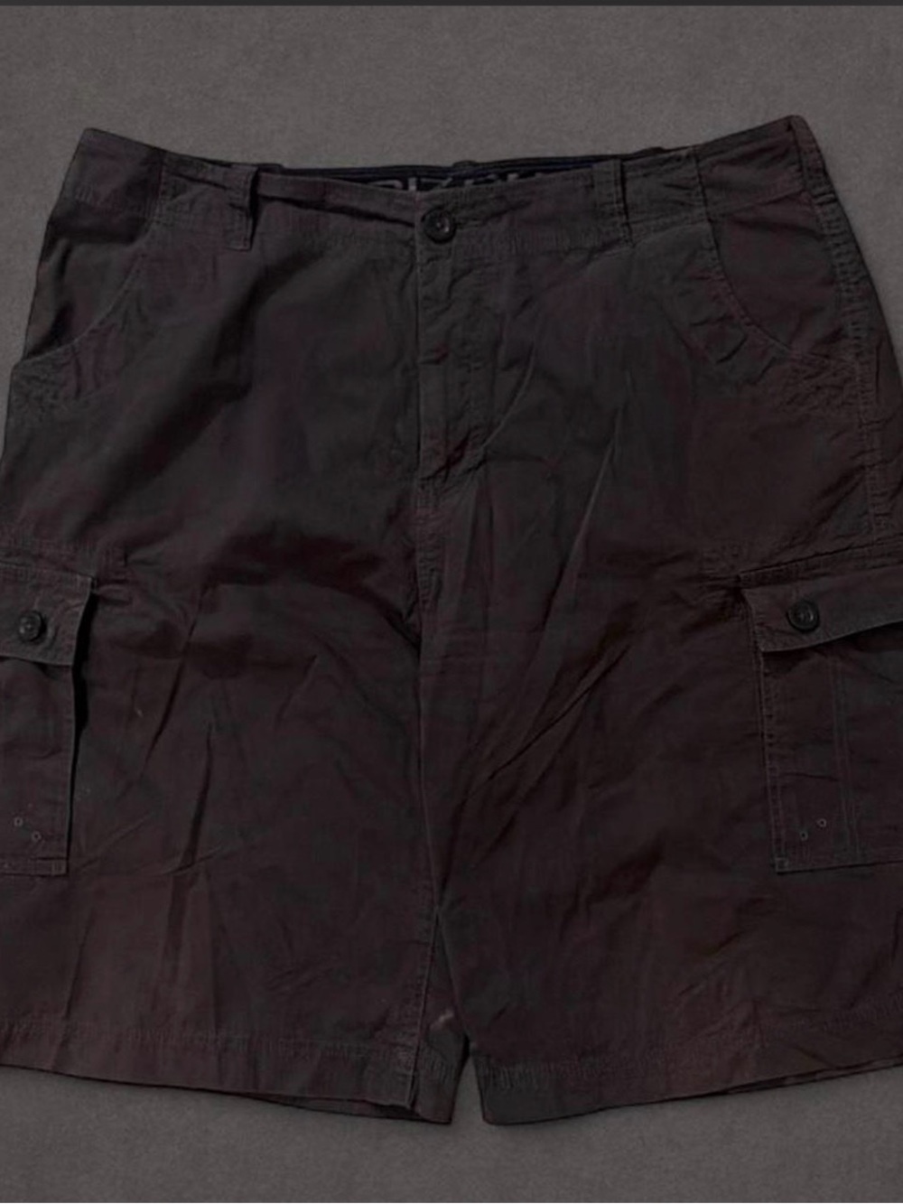 Arizona Jean Co Dark Gray Cargo Shorts Y2K Skate Streetwear Size 40